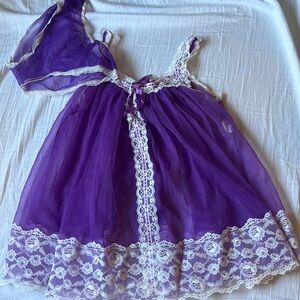 Dead stock vintage baby doll and panty set